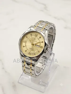 Clasico Quartz Watch Stainless Steel Strap and a Gold-Colored