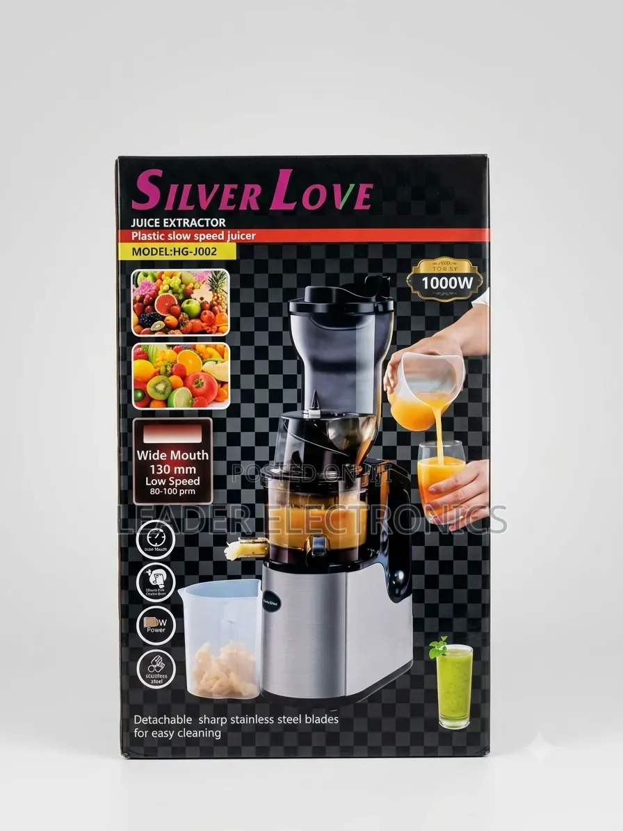 Silver Love Juicer Extractor – Fresh Healthy Juice Every Day