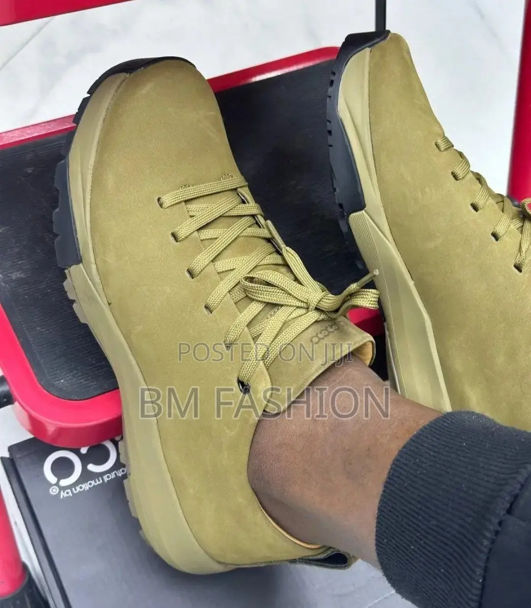 Light Green ECCO Mens Casual Comfortable Shoes