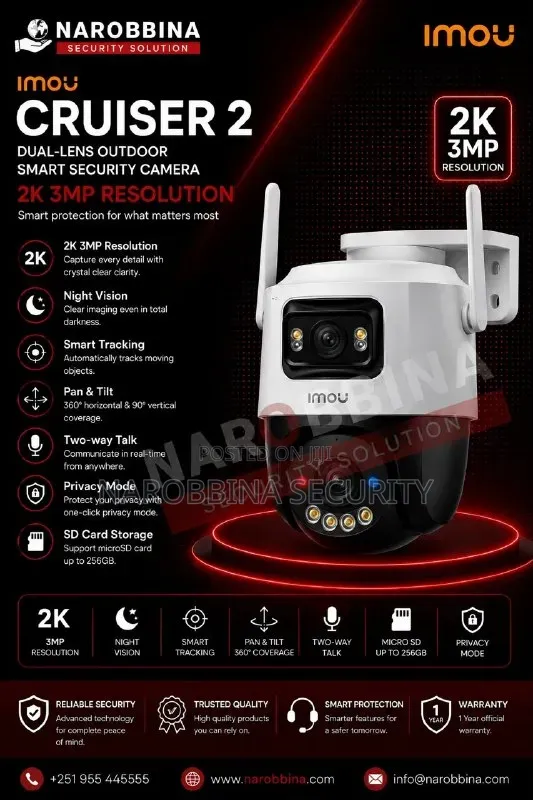 IMOU Cruiser 2 Dual-Lens Outdoor Smart Security Camera