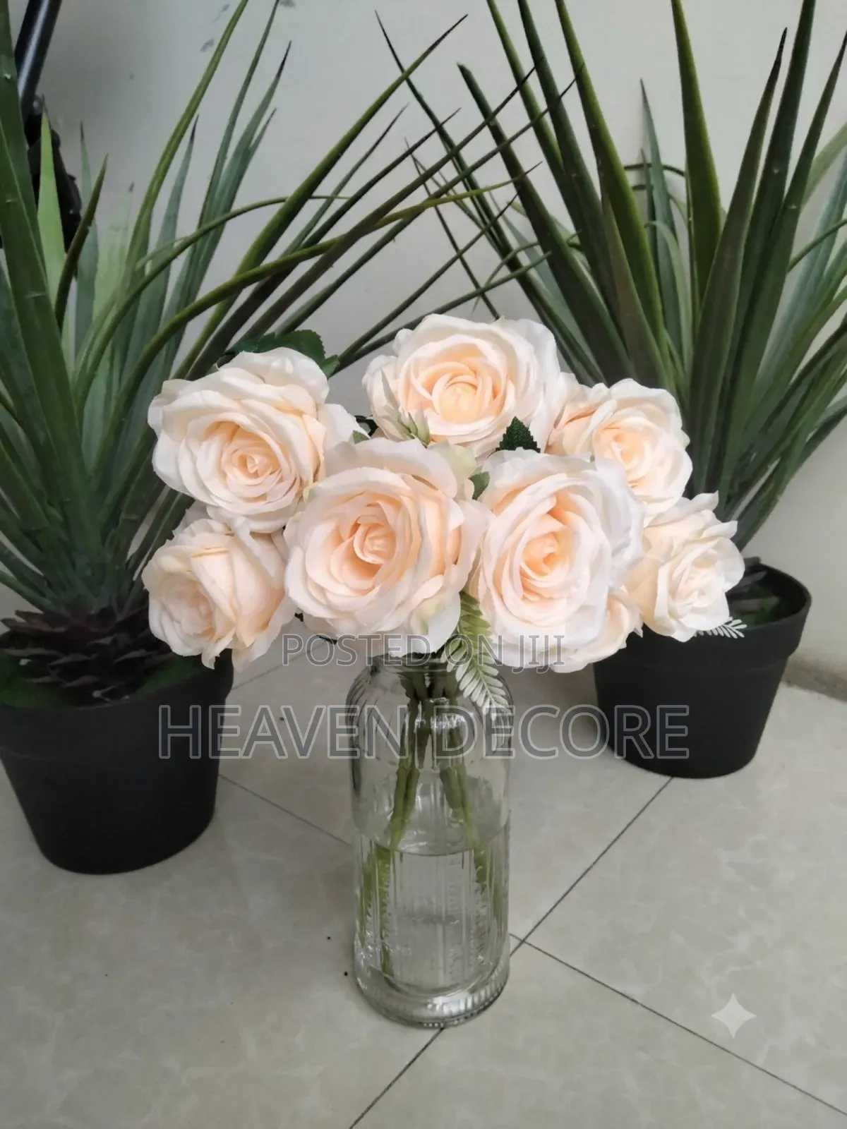 Artificial Flower With Vase አበባ ከነ ቫዙ