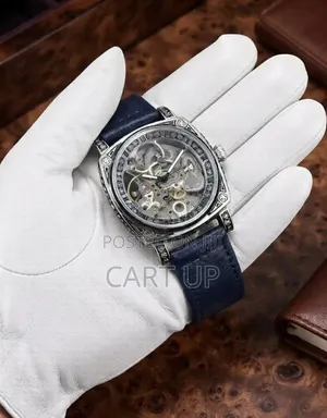 Longlux Men's Leather Belt Watch