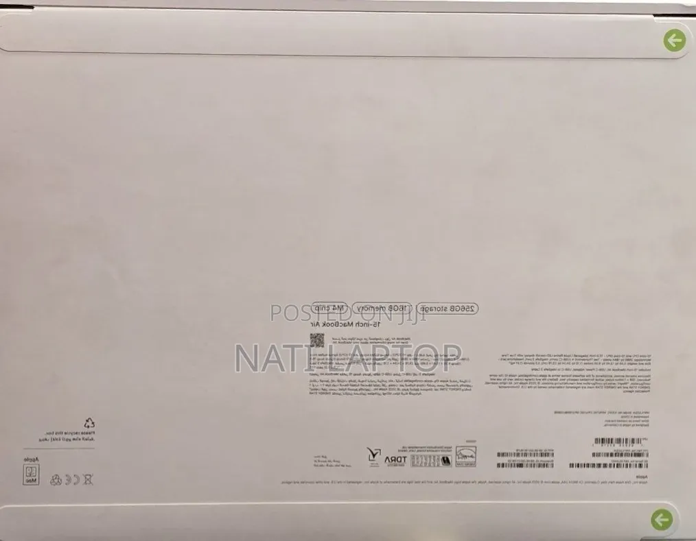 New Laptop Apple MacBook Air 2025 M4 16GB Apple M4 SSD 256GB