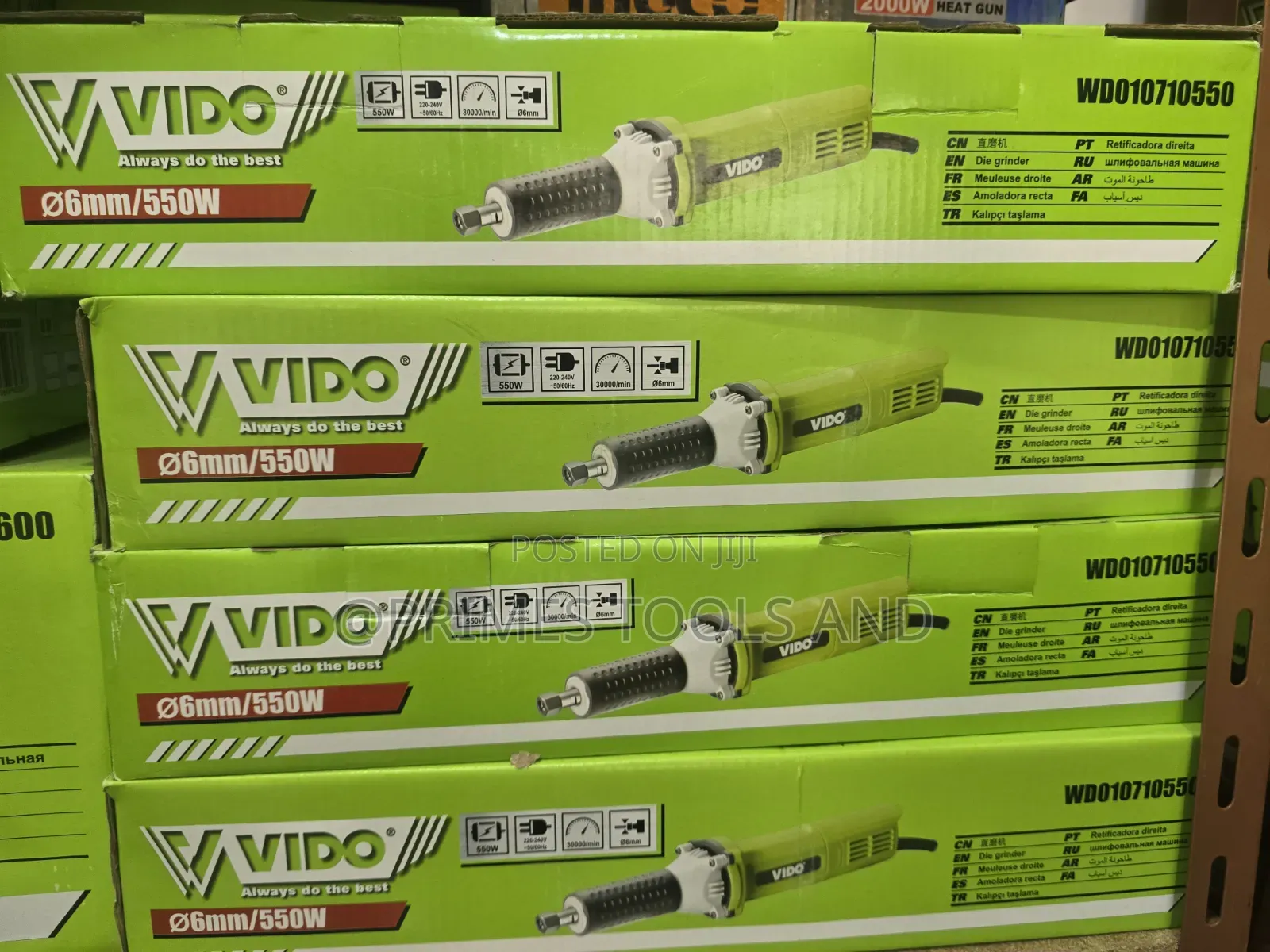 VIDO 550W Die Grinder 6mm – Professional