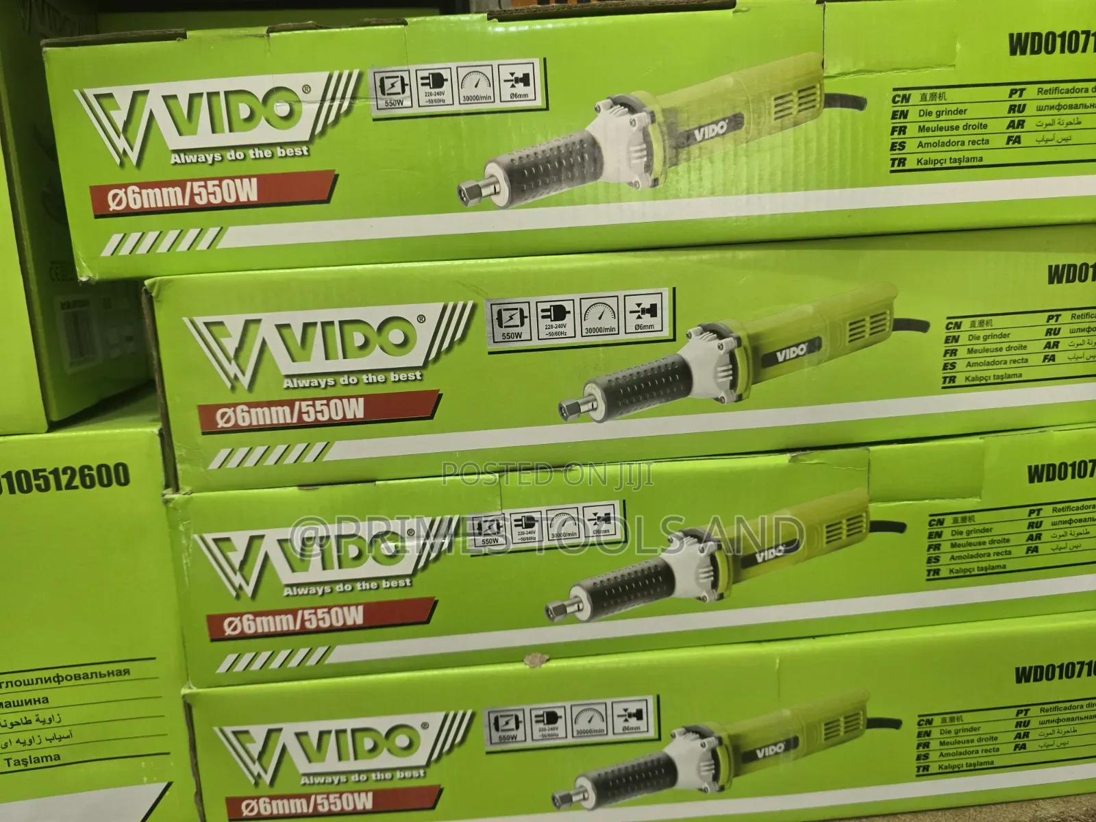 VIDO 550W Die Grinder 6mm – Professional