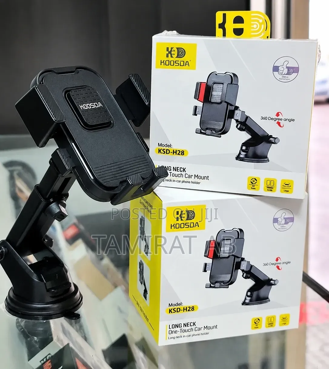 KSD-H28 Long Neck One-Touch Car Phone Holder