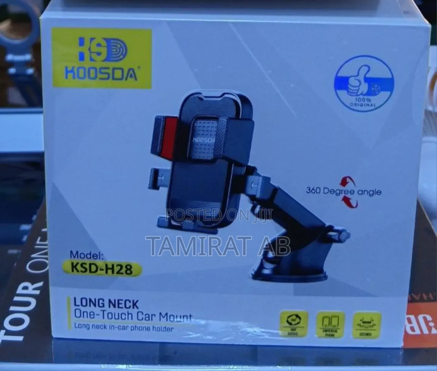 KSD-H28 Long Neck One-Touch Car Phone Holder