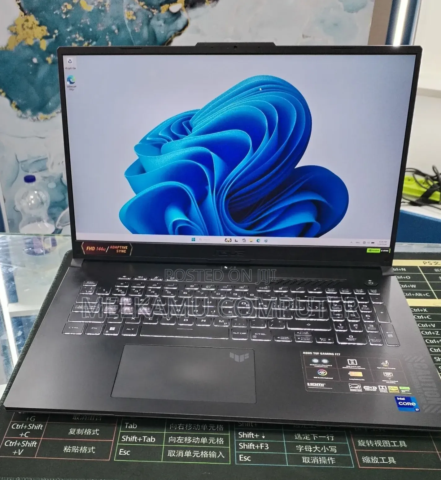New Laptop Asus TUF Gaming F17 16GB Intel Core i7 SSD 1T