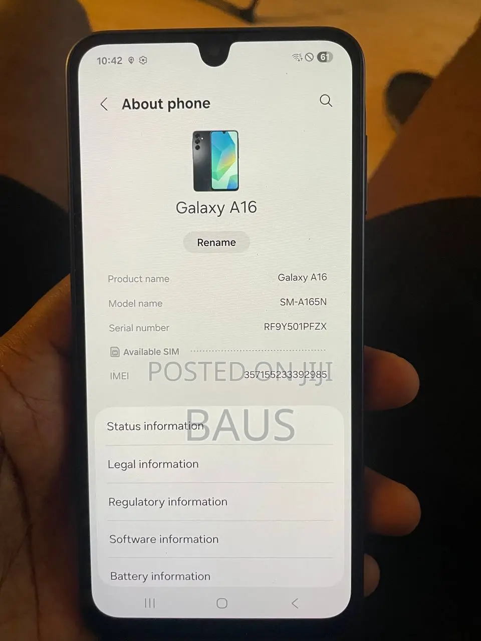 Samsung Galaxy A16 128 GB Black