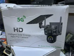 5G Solar PTZ Security Camera 3 Lens