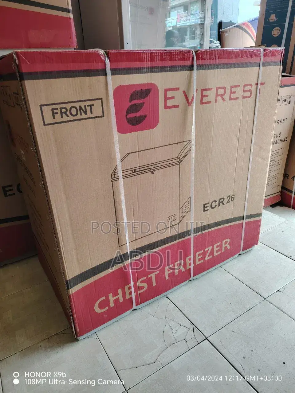 EVEREST ECR26 Chest Freezer አግዳሚ(ዲፕ ፍርጅ