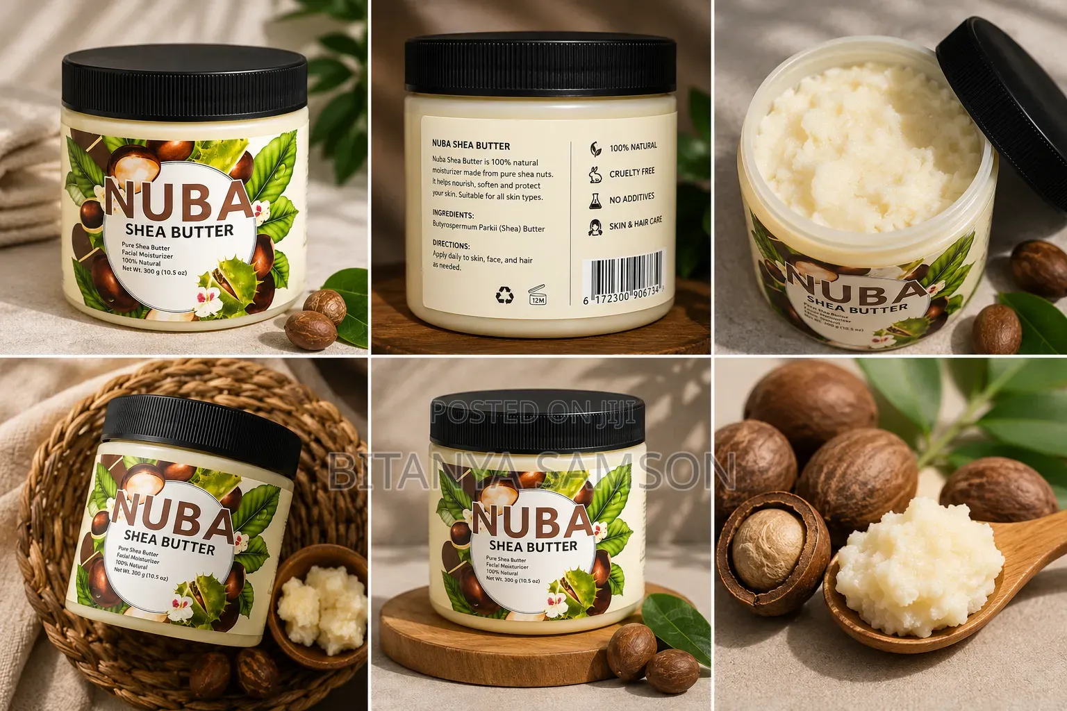 NUBA 100% Pure Shea Butter Moisturizer