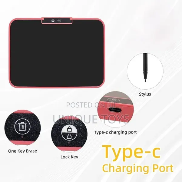 2-in-1 Rechargeable 15" LCD Writing Tablet Drawing Board