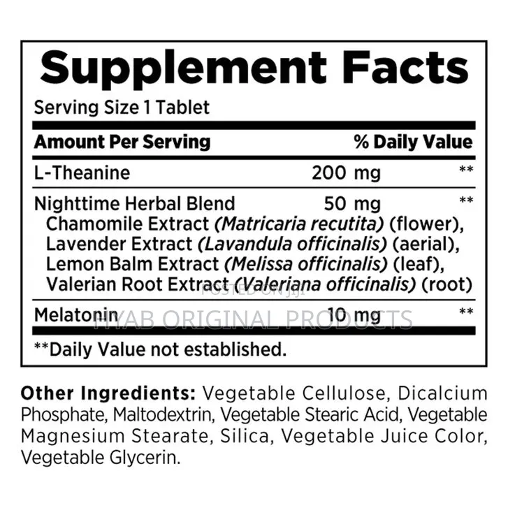 Nature's Bounty Sleep3 Melatonin 10 Mg. L Theanine -200mg.