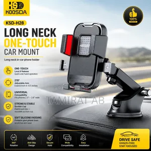 KSD-H28 Long Neck One-Touch Car Phone Holder