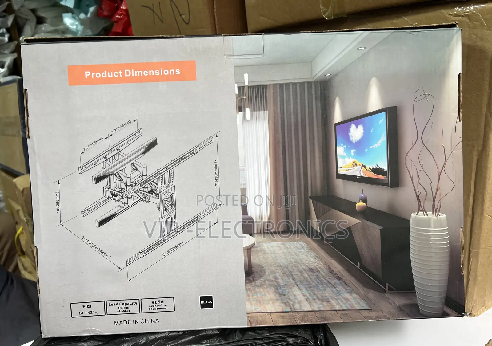 Flexible TV Wall Mount Designed for 32–85 Inch LED and LCD TVs,