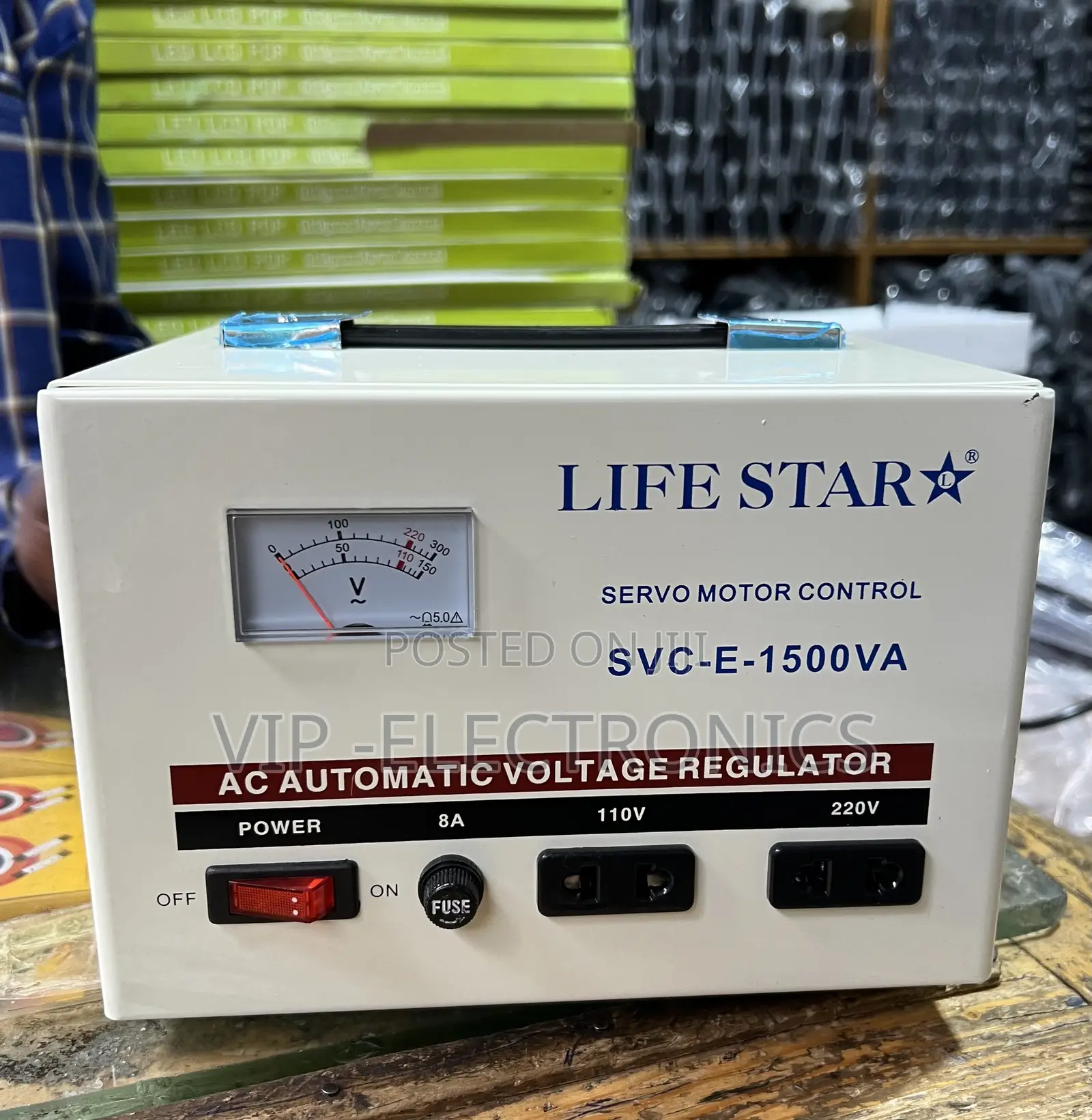 LIFESTAR Stabilizer Servo Motor Control SVC-E-1500VA Automatic Voltage