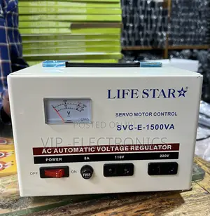 LIFESTAR Stabilizer Servo Motor Control SVC-E-1500VA Automatic Voltage