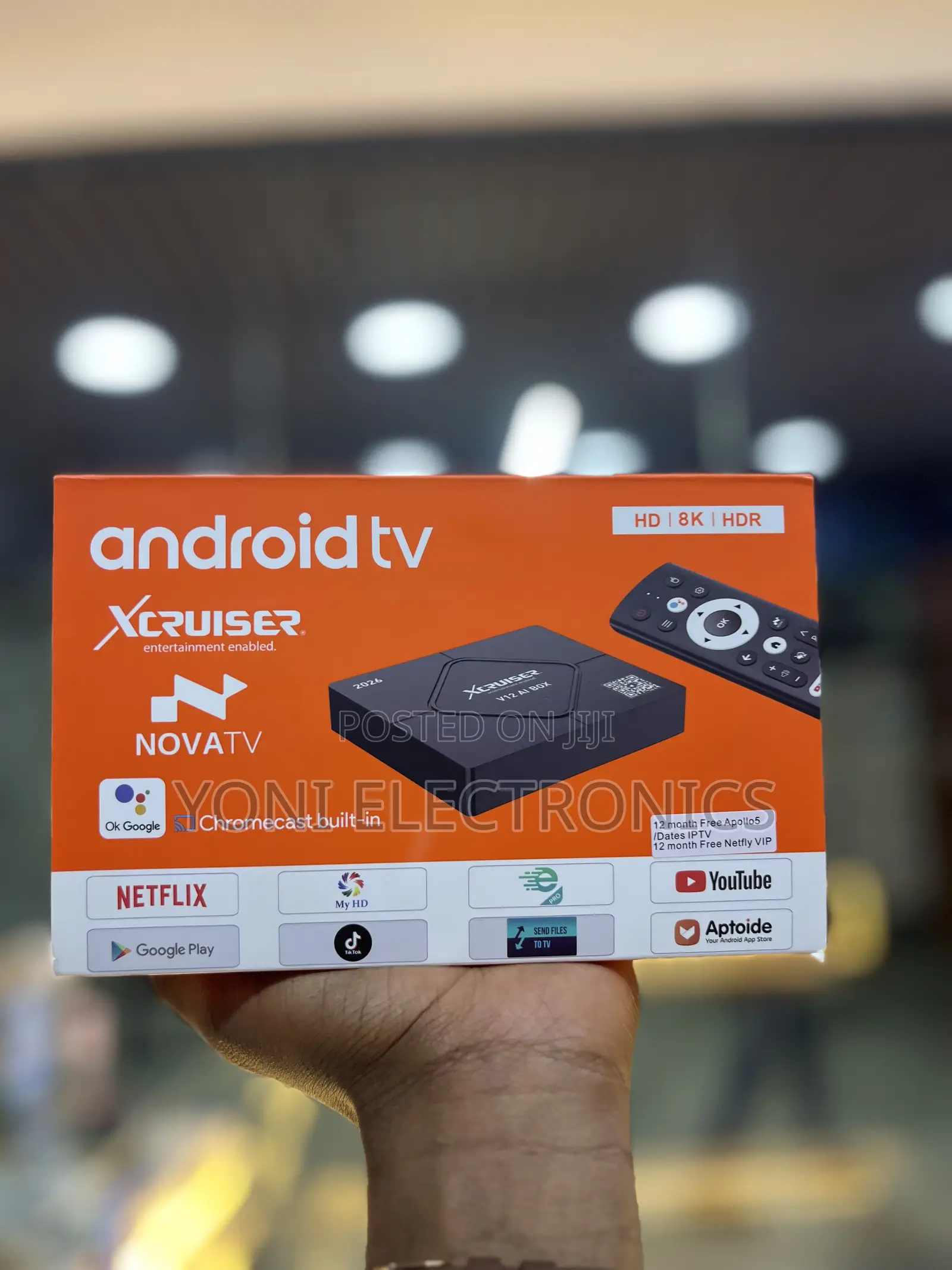 XCRUISER V12 AI Box Android TV Streaming Media Player