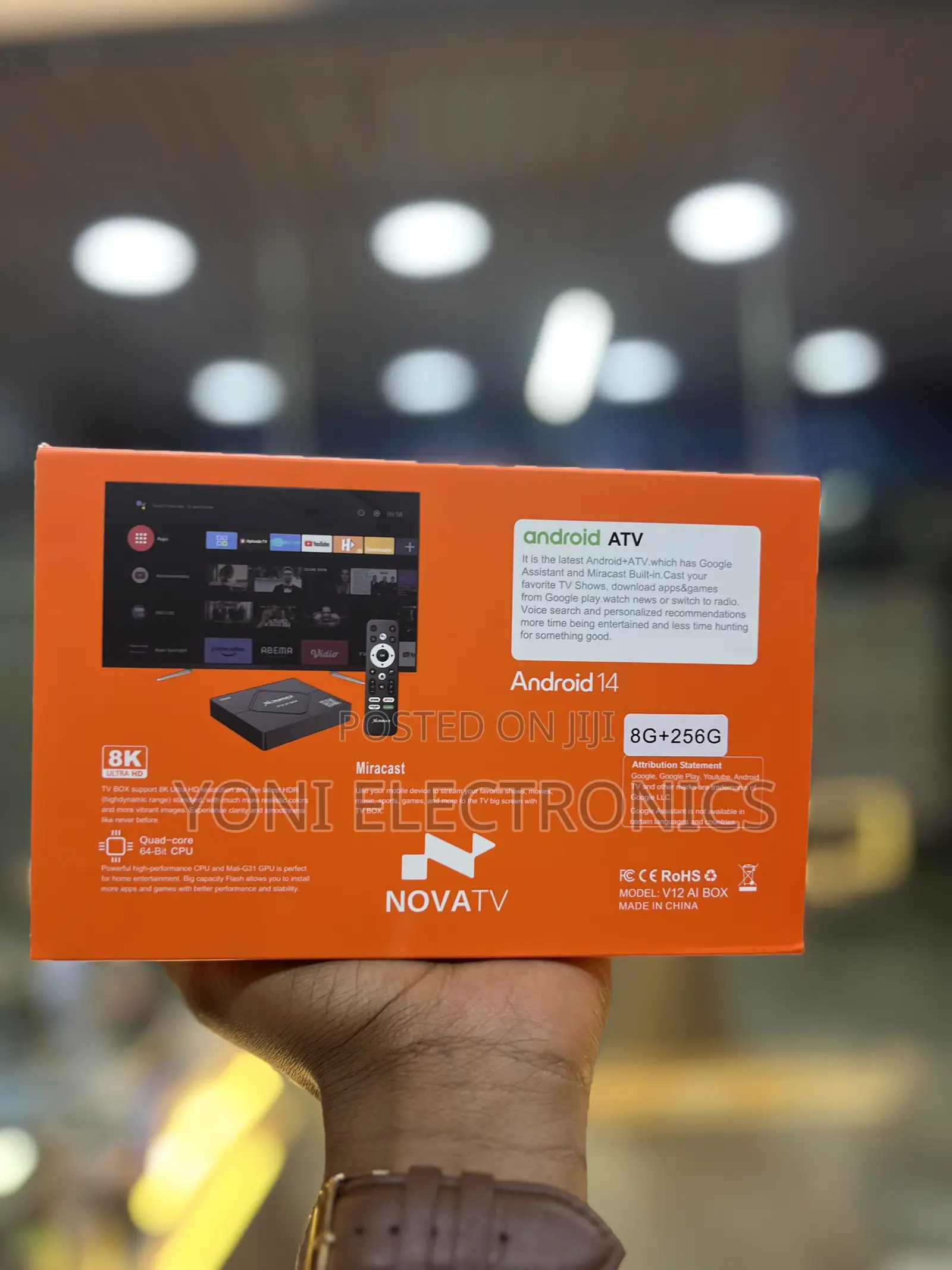 XCRUISER V12 AI Box Android TV Streaming Media Player