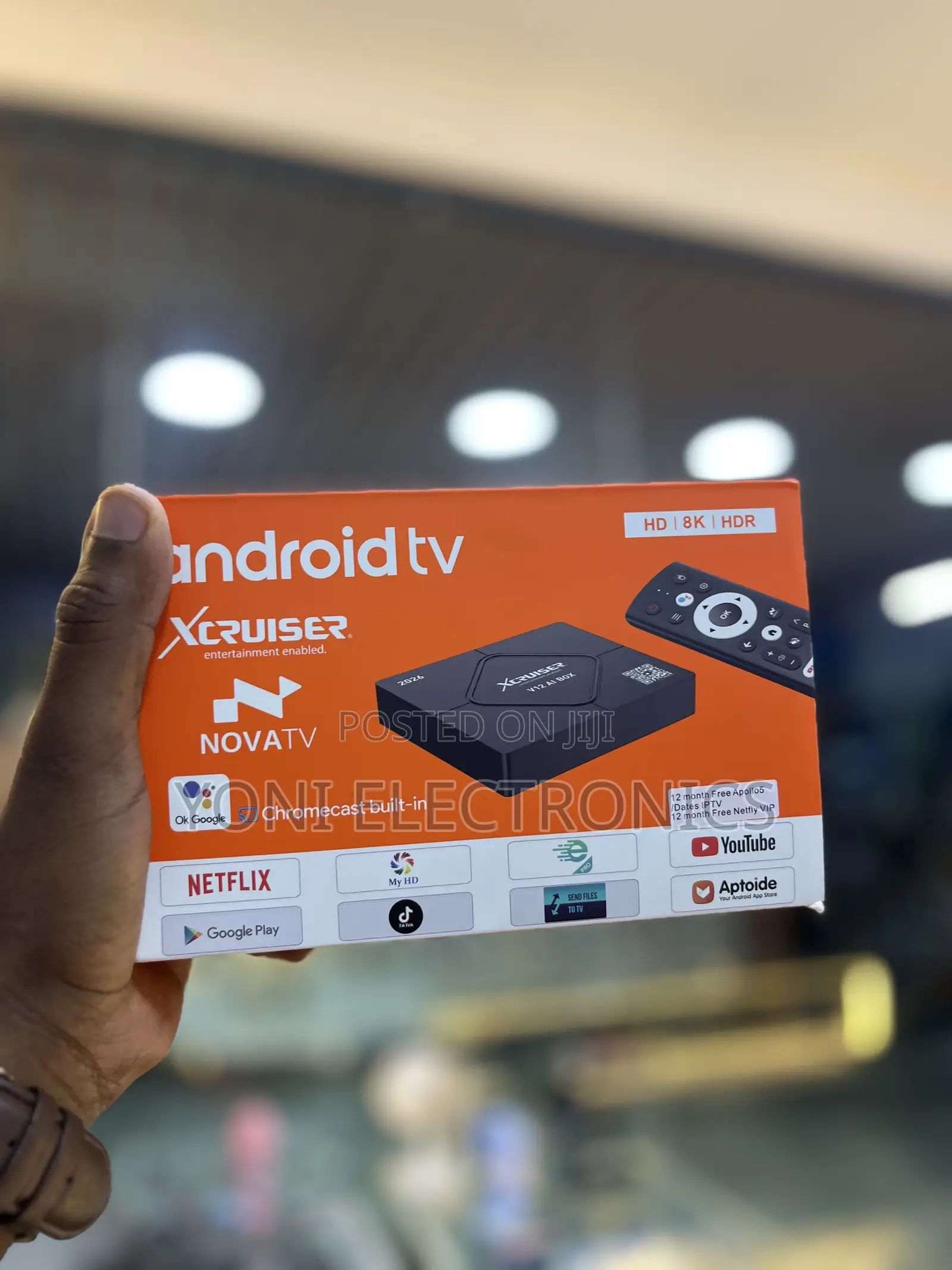 XCRUISER V12 AI Box Android TV Streaming Media Player