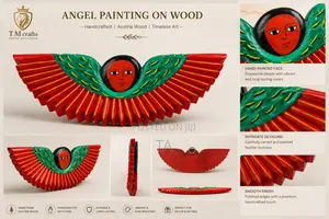 Ethiopian Angel Painting on Wood