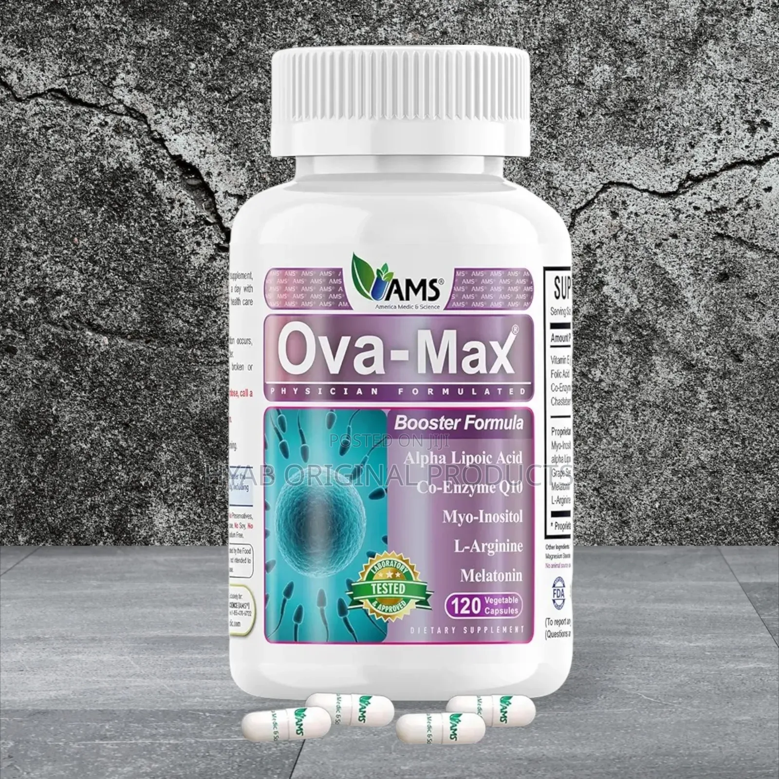 OVA-Max Prenatal Vitamins for Women (120 Capsules) Boosts Fertility