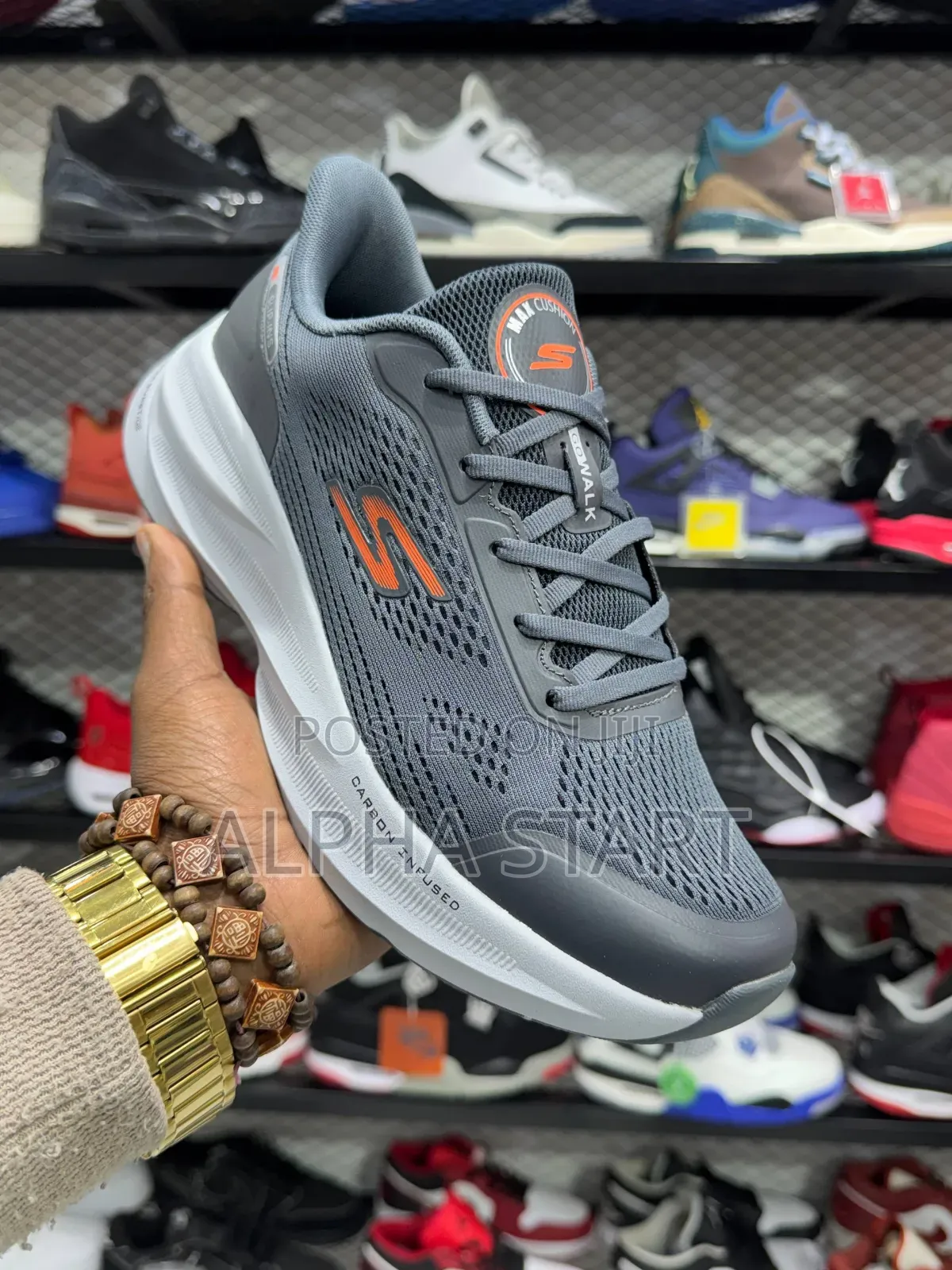 Skechers Carbon Infused High Master Quality Sneakers Made in Vietnam