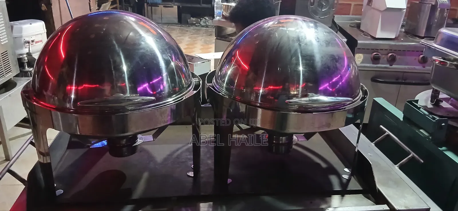 የቡፌ ምግብ ማሞቂያ (Round Roll-Top Chafing Dish)
