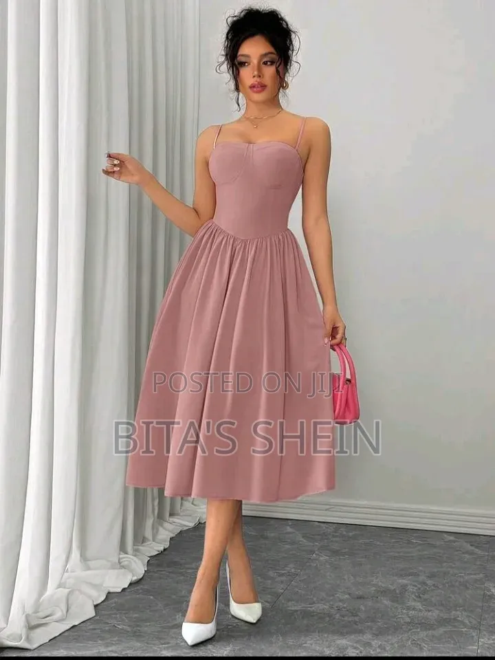 Dusty Pink Cute Dress