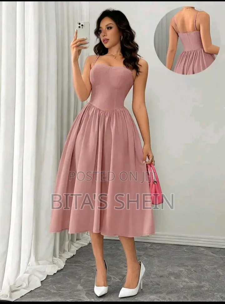 Dusty Pink Cute Dress