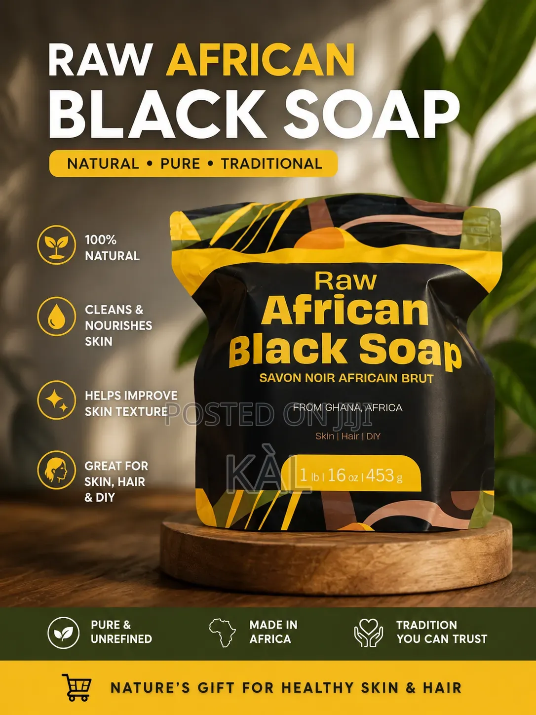 African Original Shea Butter and Black Soap