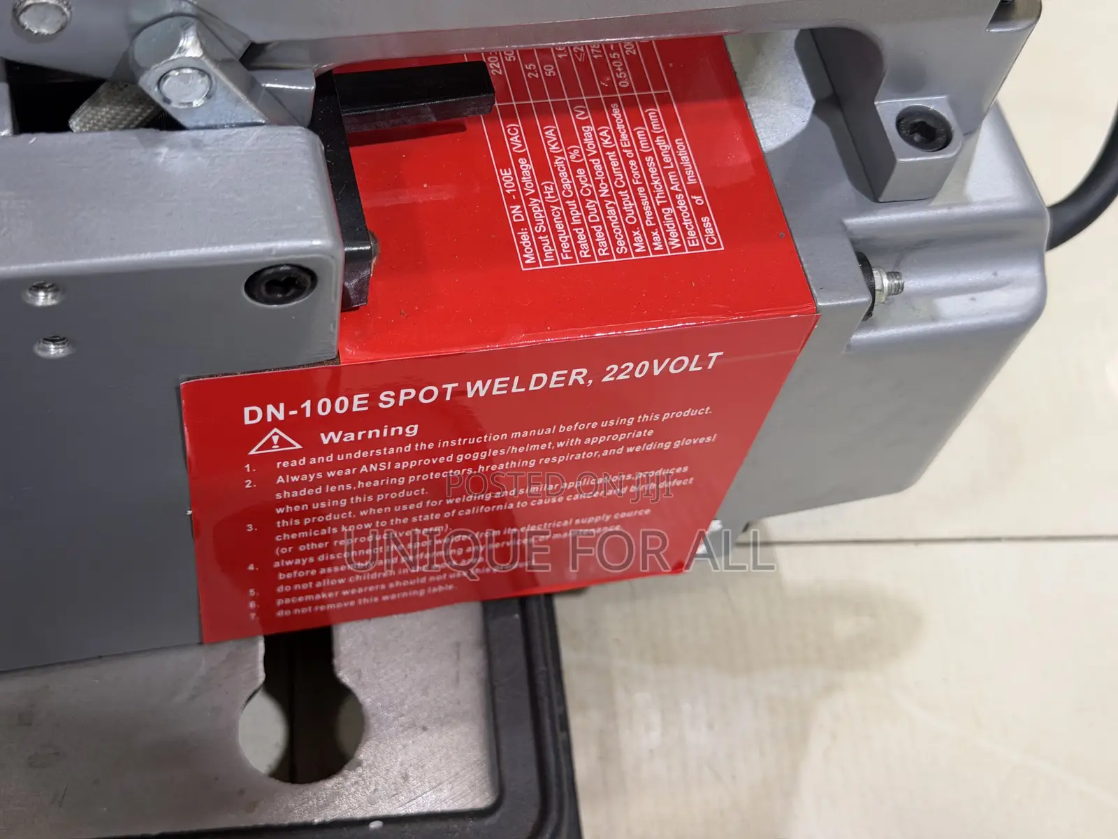 DN-100E Spot Welder (ፖርታብል የስፖት ዌልዲንግ ማሽን)