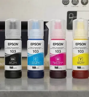 Original Epson 103 Genuine Ink Set (4 Sealed Bottles) for EcoTank