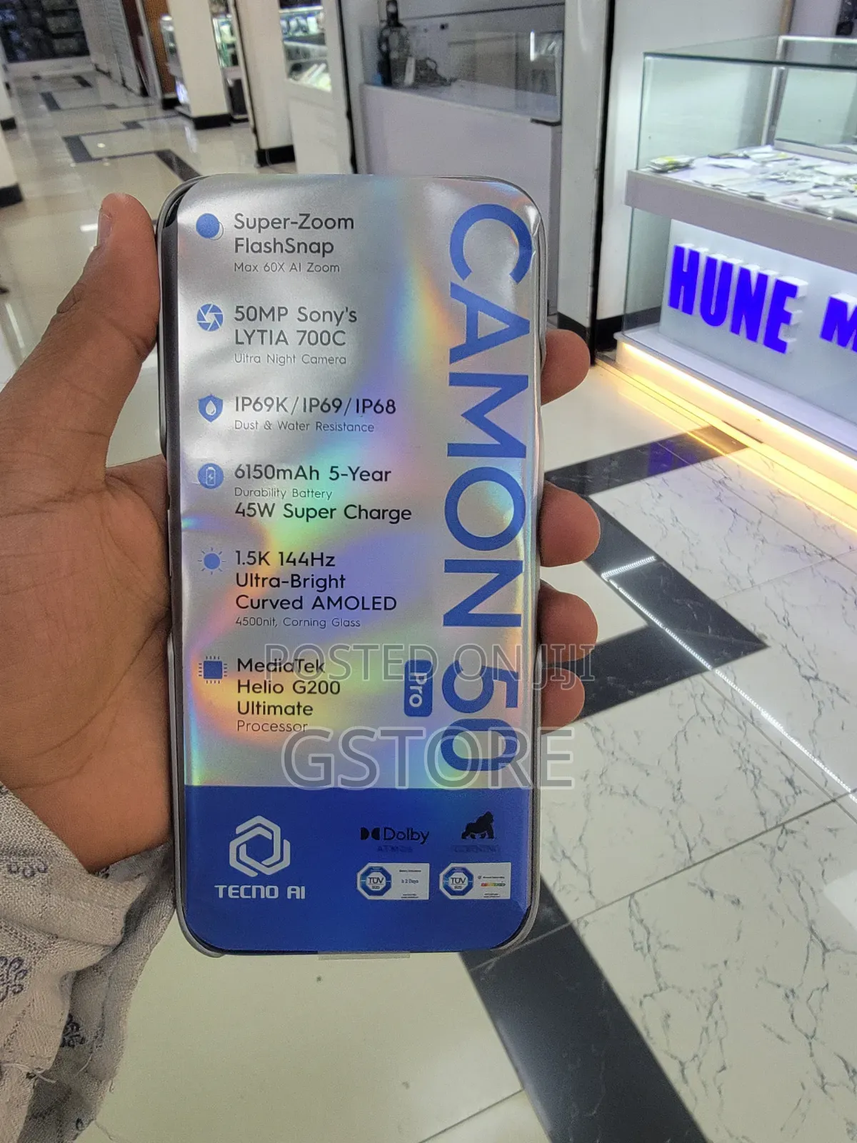 New Tecno Camon 50 Pro 256 GB Silver
