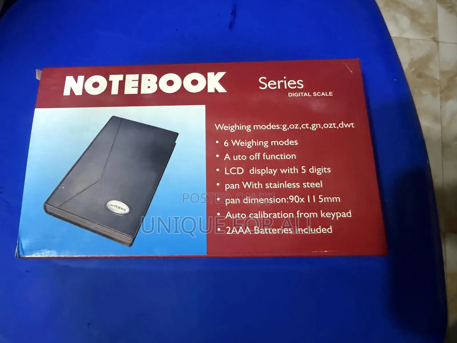 Note Book Electrical Scale