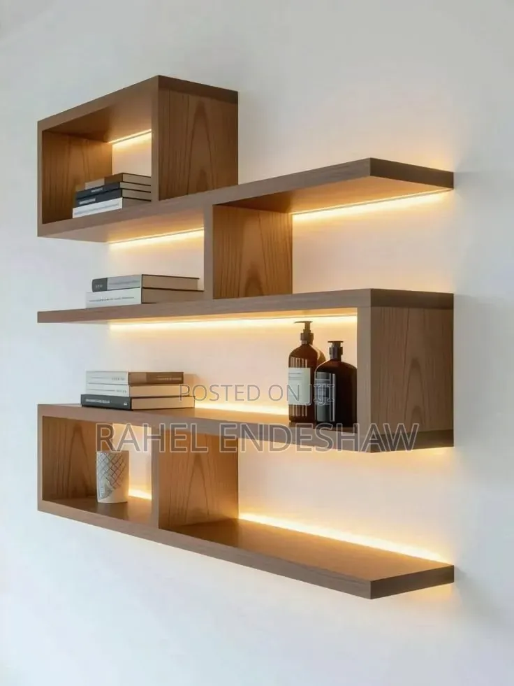 Book Shelf With LED Light