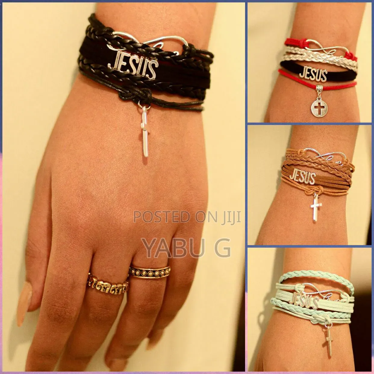 Jesus Loves Me Leather Bracelet - Unisex Christian Jewelry