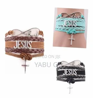 Jesus Loves Me Leather Bracelet - Unisex Christian Jewelry