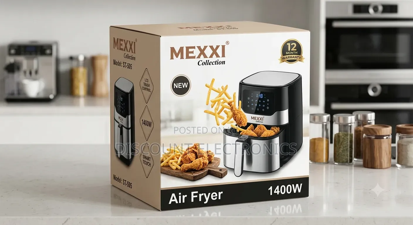 ​MEXXI Collection 1400W Digital Air Fryer With Smart Touch LCD Display