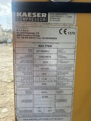 Kaeser KDX 770/a Refrigerated Compressed Air Dryer.
