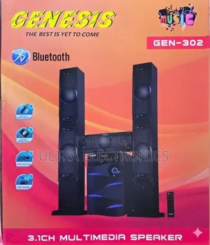 Genesis Gen-302 3.1ch Speaker System Enjoy Powerful Sound