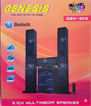 Genesis Gen-302 3.1ch Speaker System Enjoy Powerful Sound