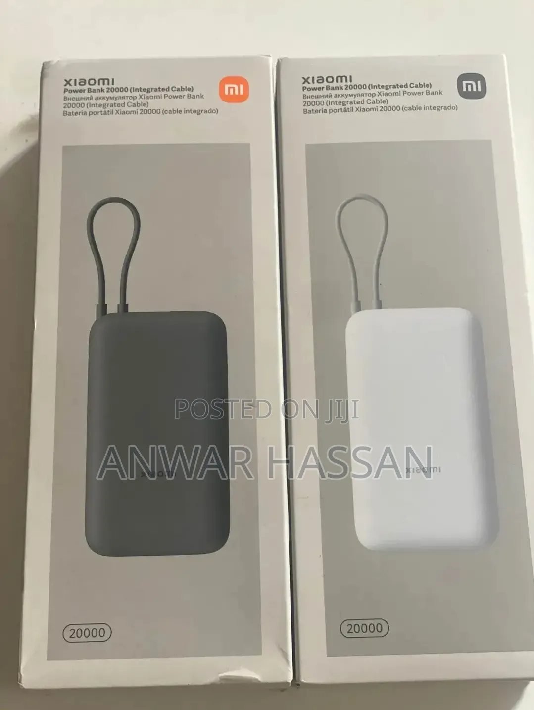 Xiaomi Power Bank 20000mAh (Integrated Cable)