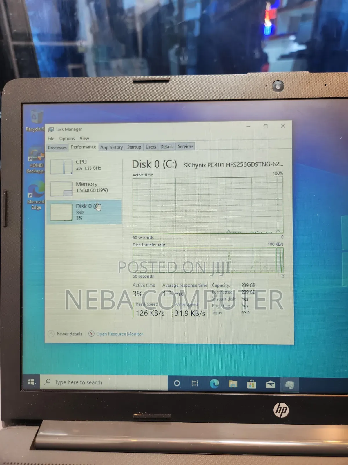 Laptop HP Stream Notebook 4GB Intel Core i3 SSD 256GB