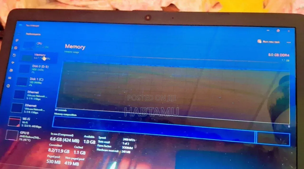 Laptop HP 8GB AMD Ryzen 3 HDD+SSD 1T