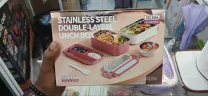 304 Stainless Steel ባለ 2 ደረጃ የምሳ እቃ