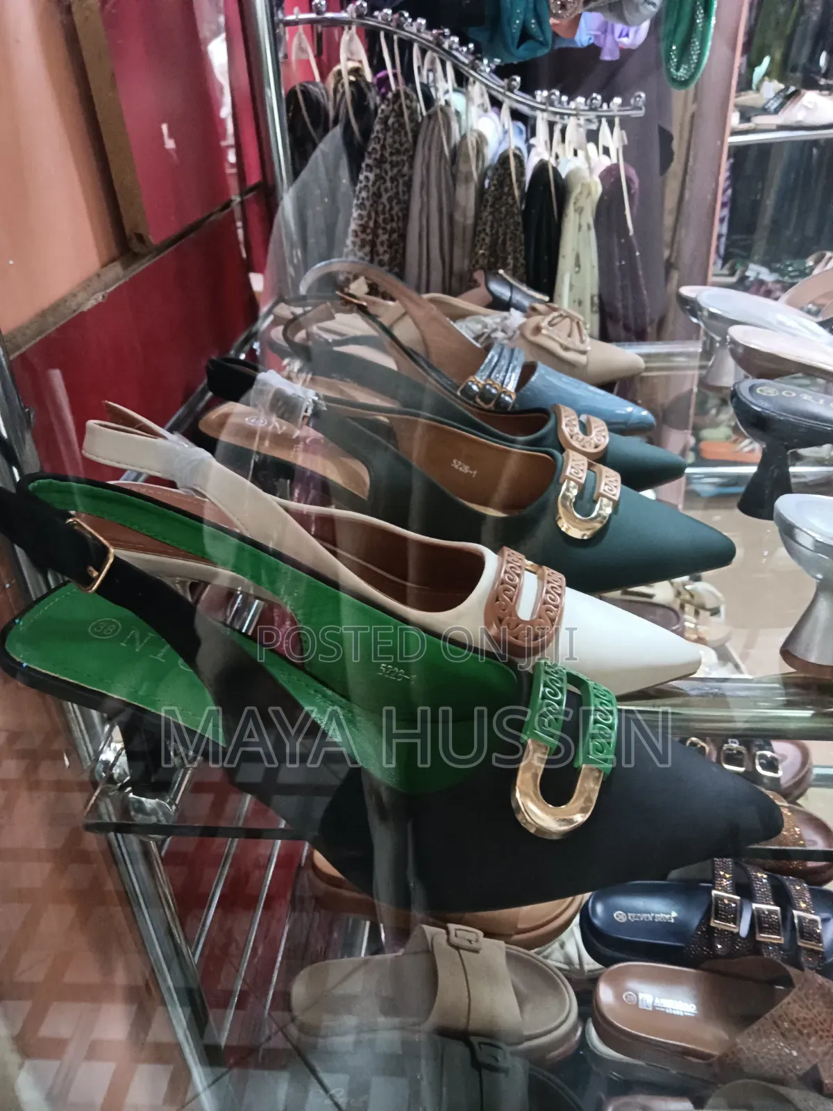 Slingback Kitten Heels With Buckle Detail
