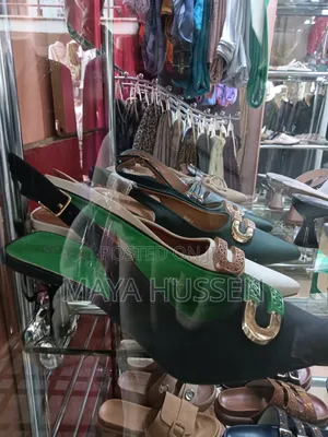 Slingback Kitten Heels With Buckle Detail