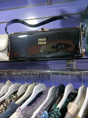 Leather Shoulder Bag / Structured Frame Clutch